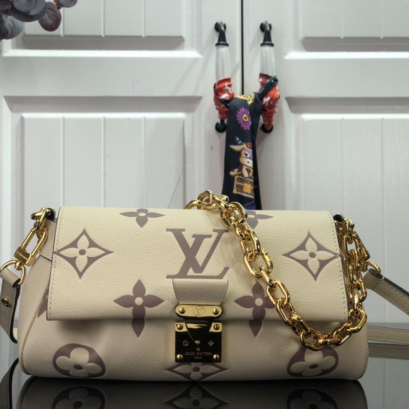 LV Handbags Clutches M45813 milk white mixed with gray